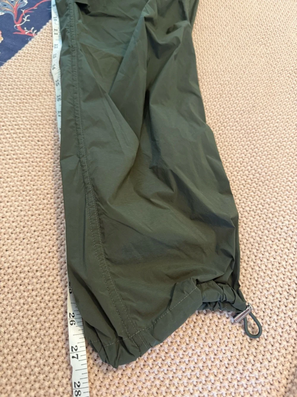 YPB Abercrombie & Fitch Olive Drawstring Utility Balloon Pants Small - Picture 9 of 10
